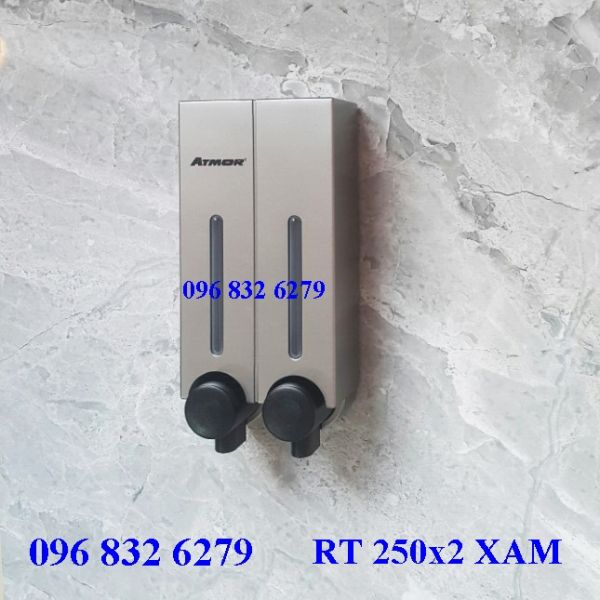 HỘP ĐỰNG NƯỚC RỬA TAY TREO TƯỜNG CAO CẤP RT 250X2 XAM