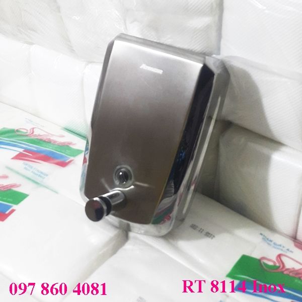 HỘP ĐỰNG NƯỚC RỬA TAY TREO TƯỜNG  INOX CAO CẤP RT 8114