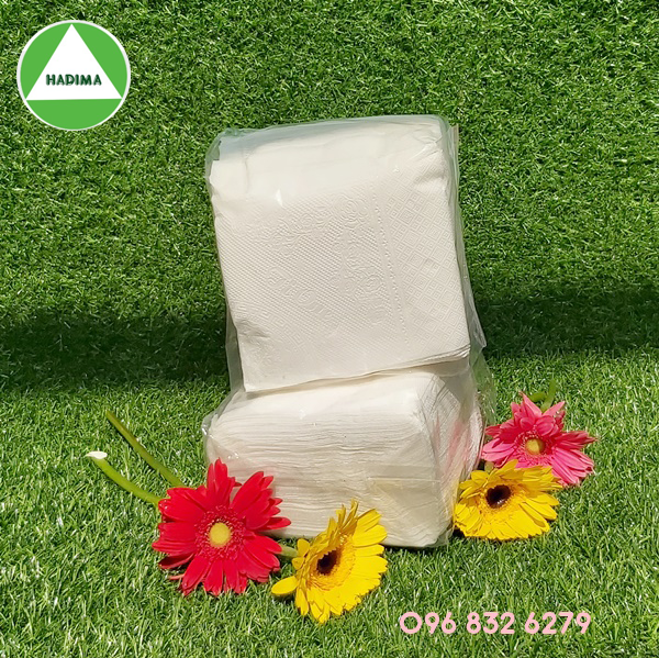 KHĂN GIẤY LAU TAY TỜ VUÔNG LOẠI TỐT