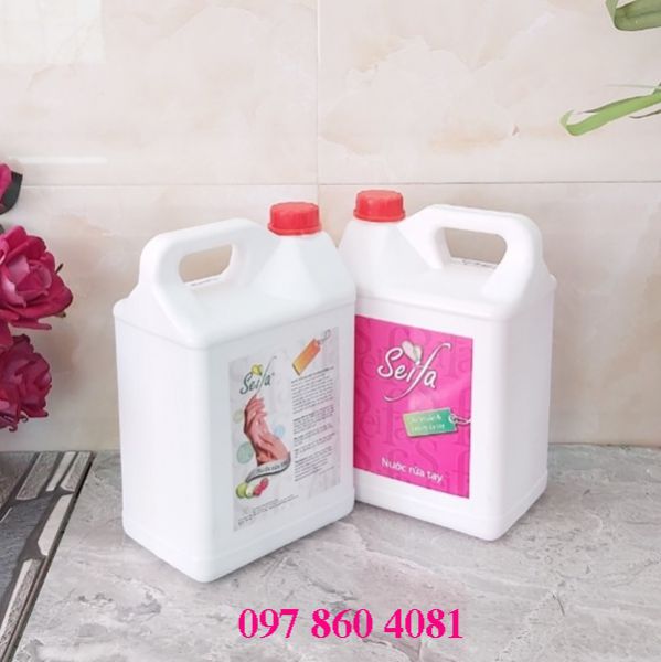 NƯỚC RỬA TAY PHẤN HOA CAN 5 LÍT