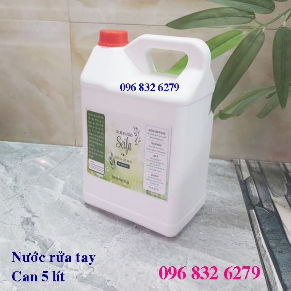 NƯỚC RỬA TAY KHÔ CAN 5 LÍT (gel-nước)