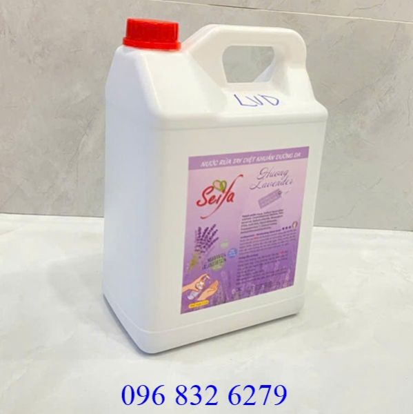 NƯỚC RỬA TAY DIỆT KHUẨN LAVENDER CAN 5 LÍT