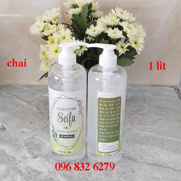 NƯỚC RỬA TAY KHÔ CHAI 1 LÍT DẠNG GEL